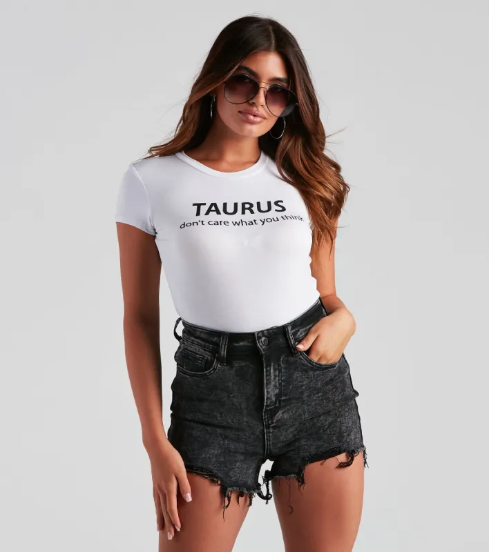 Taurus Squad Graphic Crop Top sold by Windsor