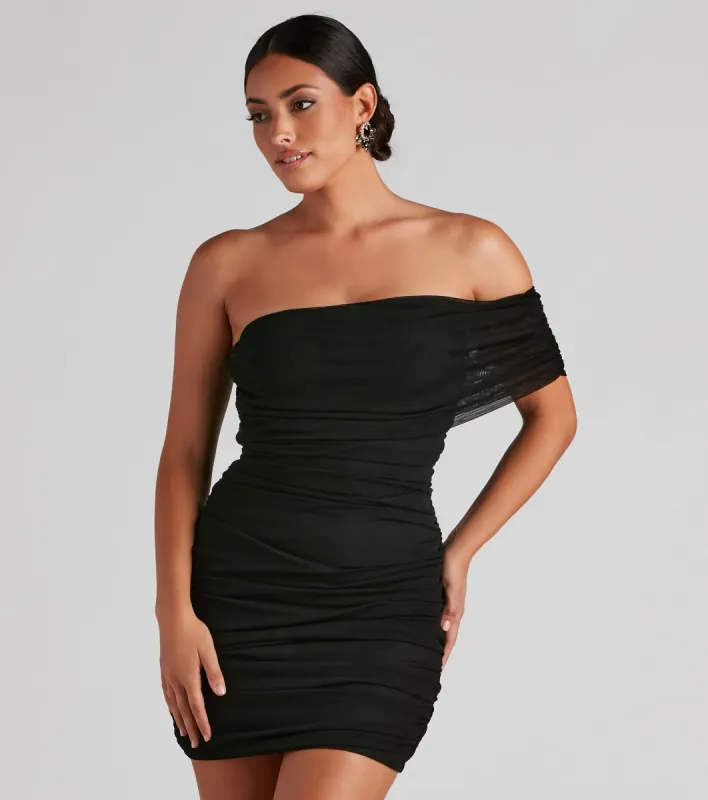 Mesh Muse Bodycon Mini Dress sold by Windsor