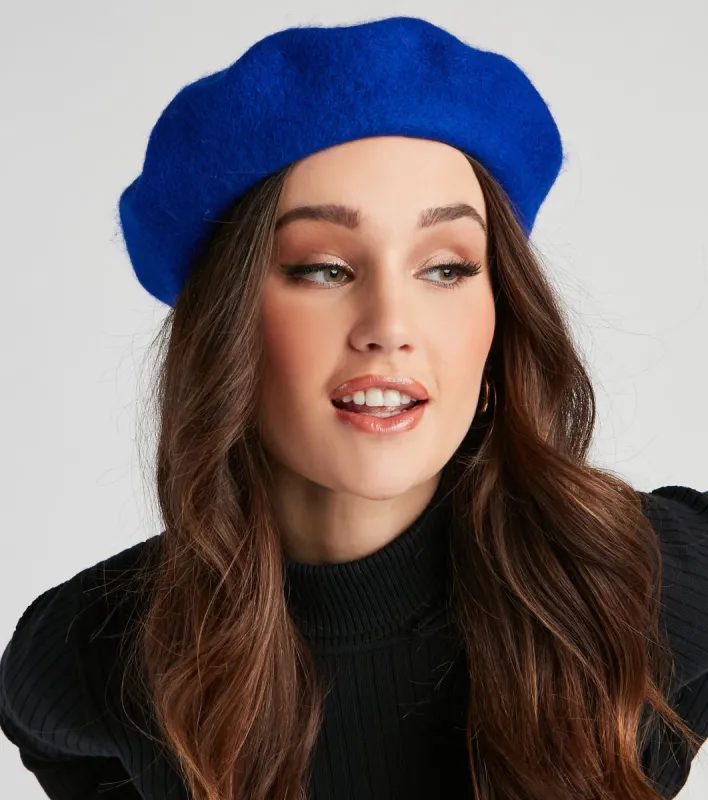 Simply Cute Faux Wool Beret sold by Windsor