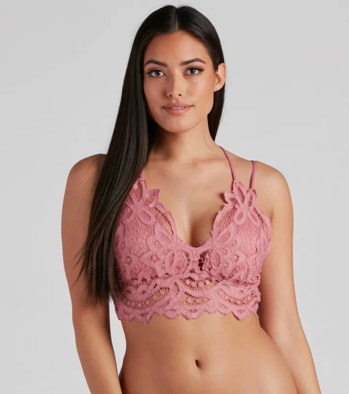 Femme Boho Crochet Lace Bralette sold by Windsor