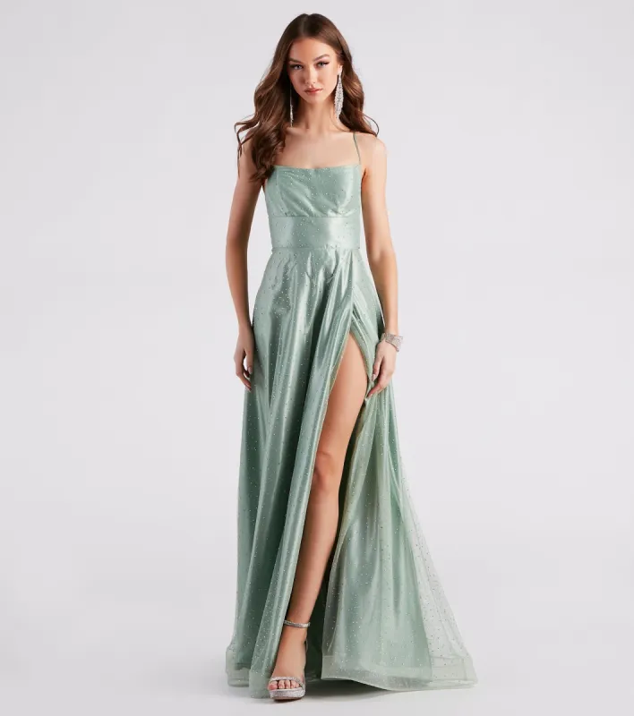 Alexis Formal Rhinestone A-Line Dress sold by Windsor