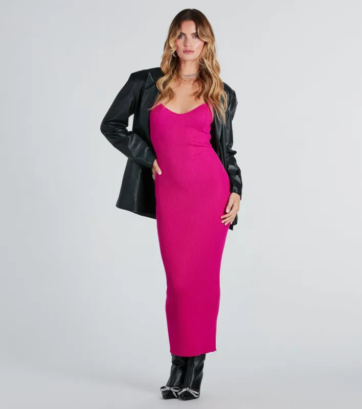 PLACEHOLDER - Fashionable Chic Sweater Maxi Dress sold by Windsor