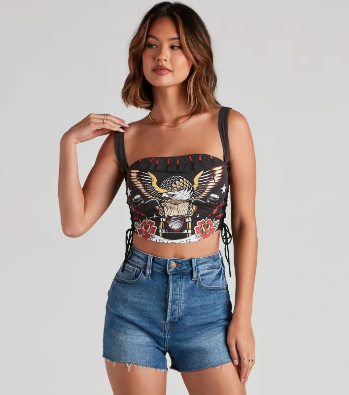 Soar Like An Eagle Graphic Tank Top sold by Windsor