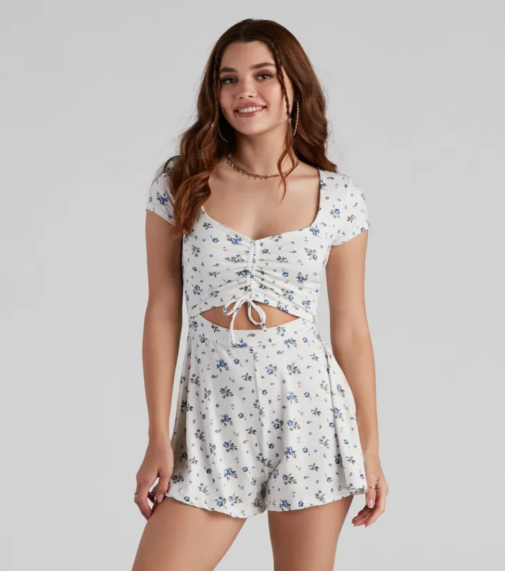 The Cutest Vibe Ditsy Floral Romper sold by Windsor
