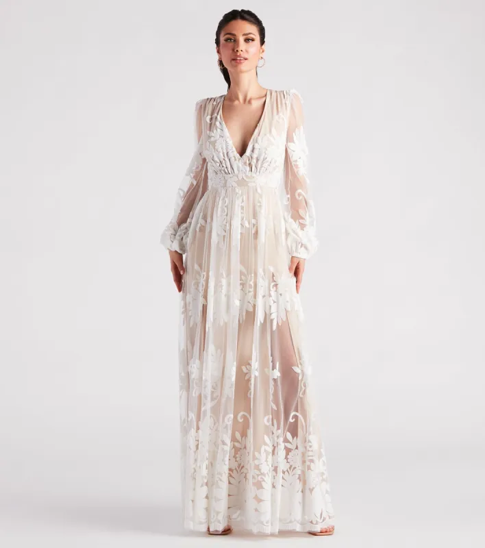 Evelyn Formal Plunge A-Line Dress sold by Windsor