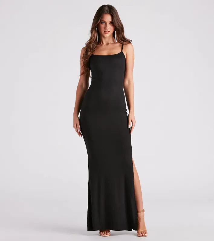 Timeless Love Rib Knit Maxi Dress sold by Windsor