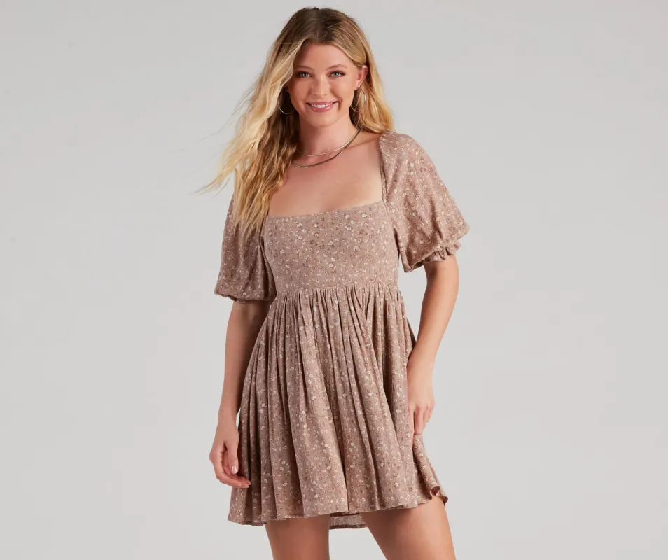 Total Chica Floral Skater Dress sold by Windsor