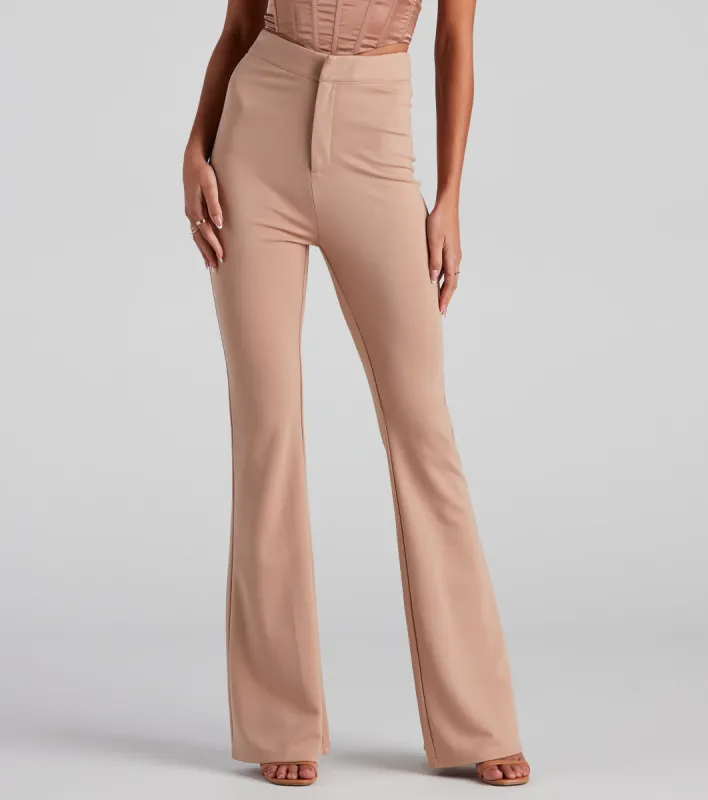 In Office Ponte Flare Trouser Pants sold by Windsor