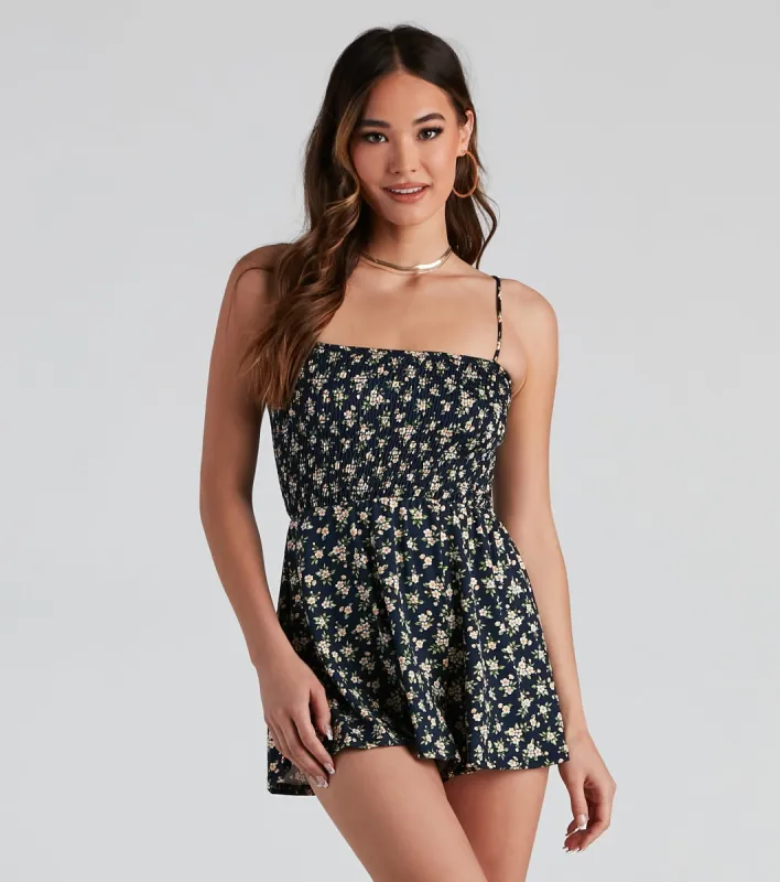 Sweet Vibes Ditsy Floral Romper sold by Windsor