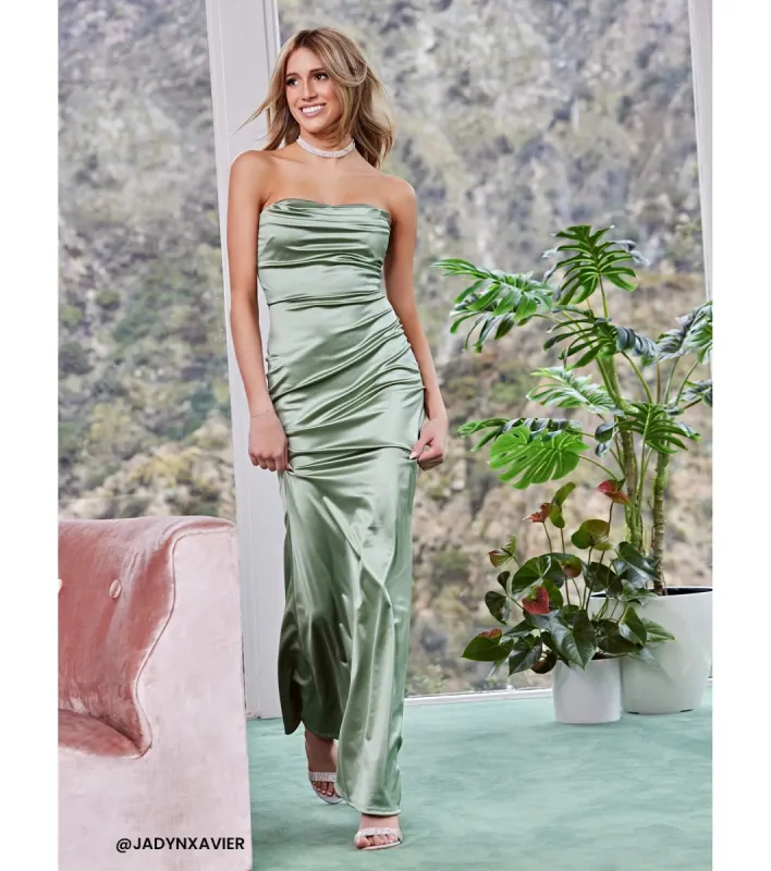 PLACEHOLDER - Priscilla Formal Satin Strapless Mermaid Dress sold by Windsor