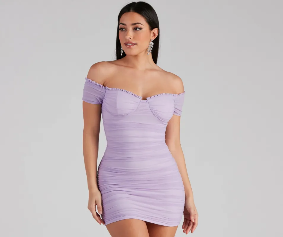 CLEARANCE - Stunning Sweetheart Mesh Mini Dress sold by Windsor