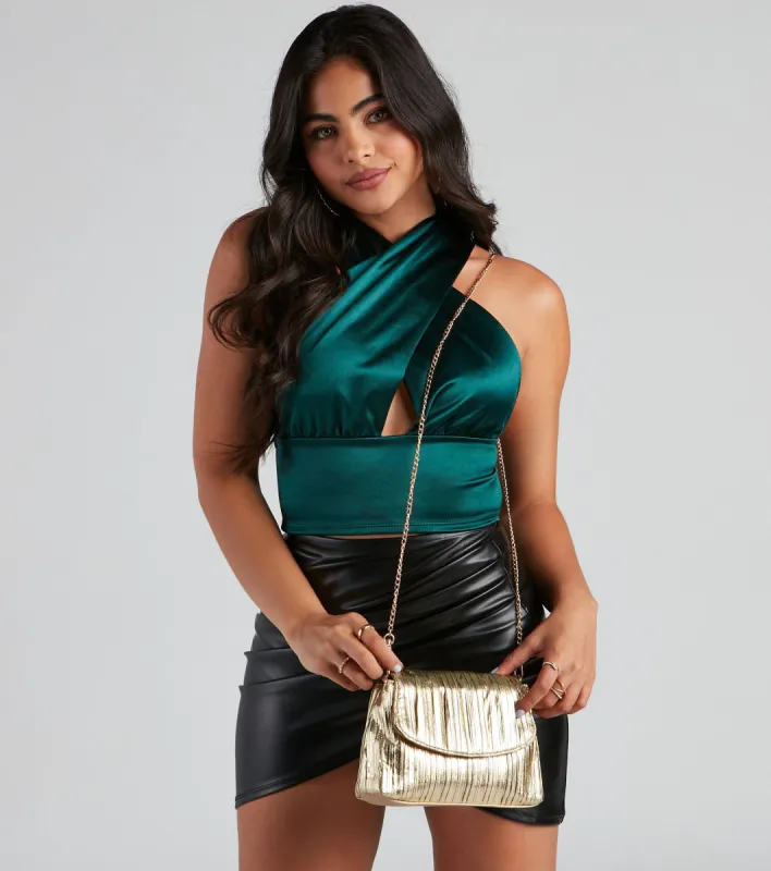 Metallic Glow Foiled Purse sold by Windsor