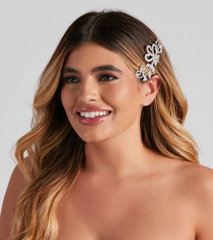 Rhinestone Filigree Hair Comb sold by Windsor