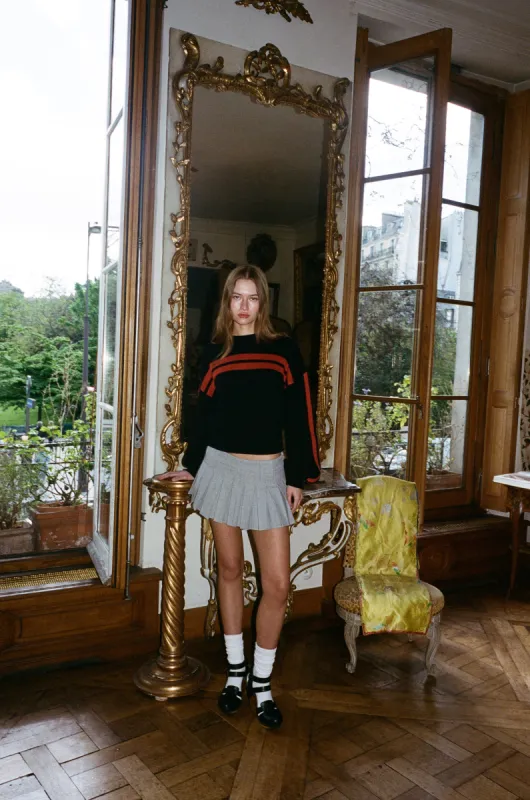 Hudson Mini Skirt | Grey sold by With Jean