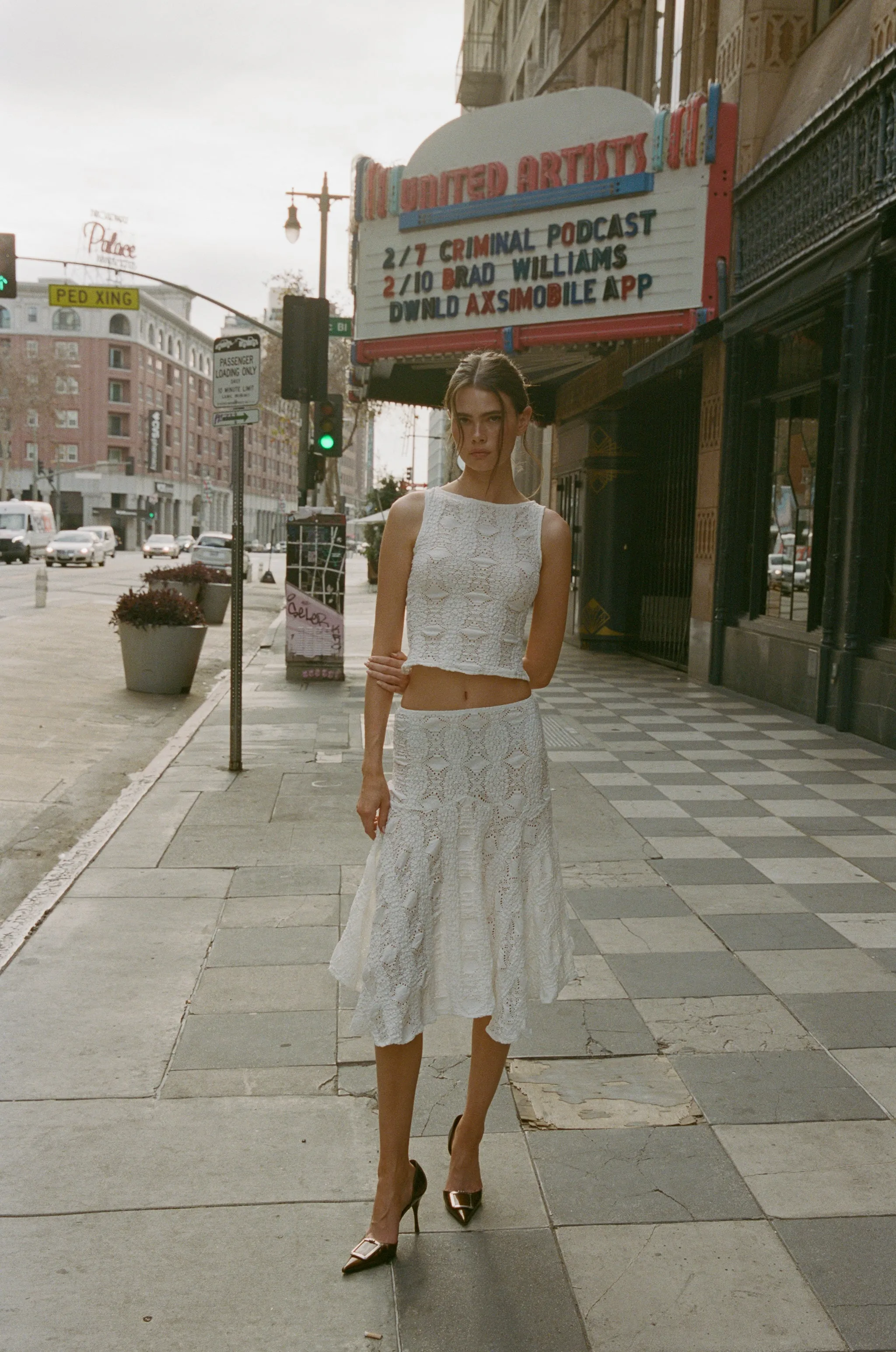 Maeve Midi Skirt | White sold by With Jean product image thumbnail 5