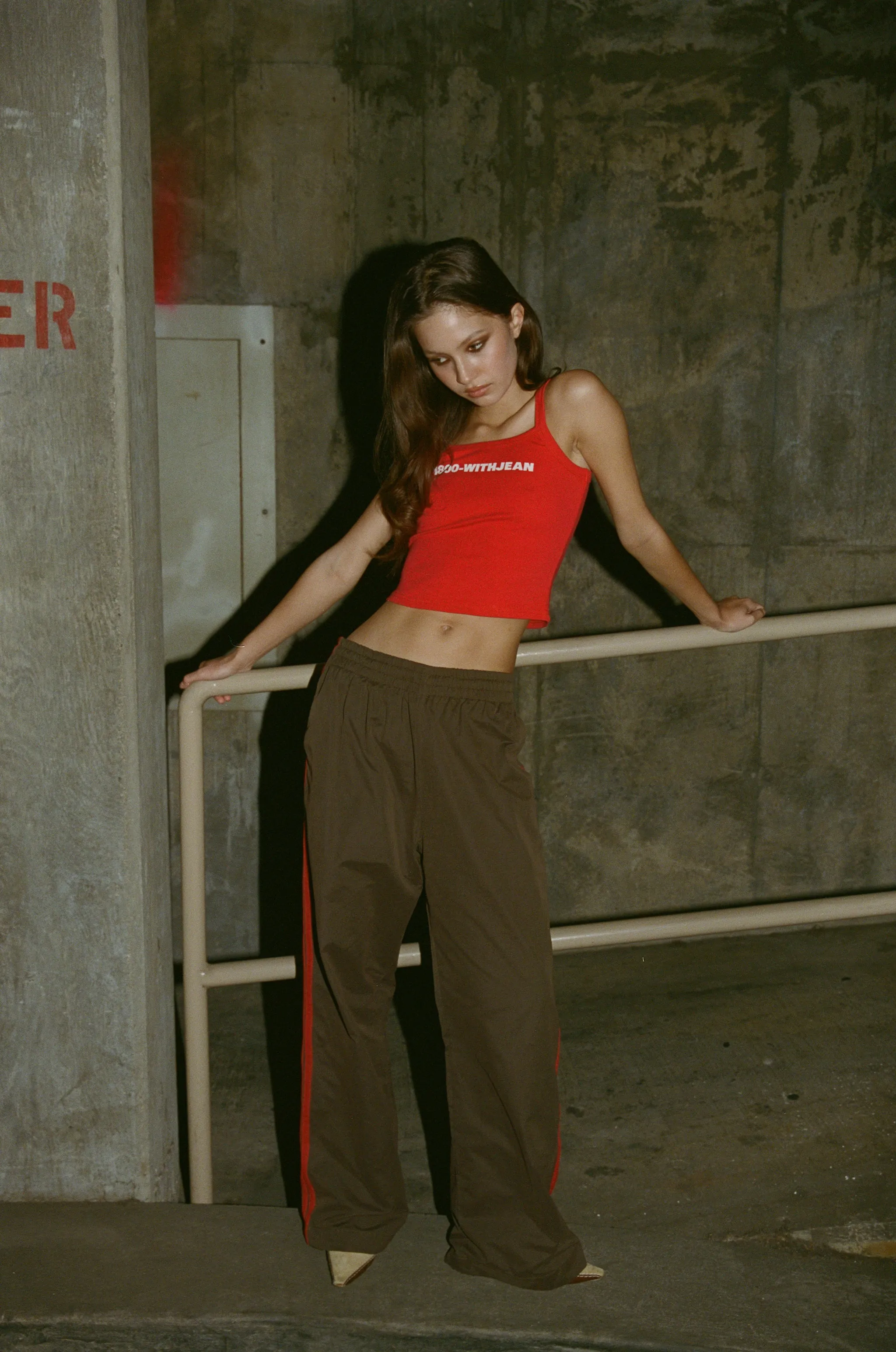 Romeo Track Pant | Brown sold by With Jean