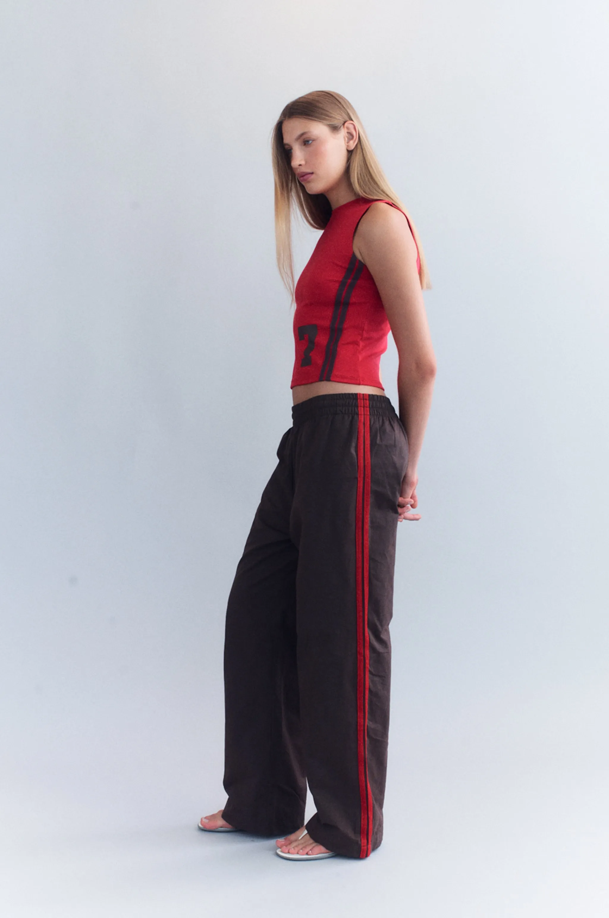 Romeo Track Pant | Brown sold by With Jean product image thumbnail 3