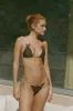 Juni Bikini Bottom | Brown Pinstripe sold by With Jean