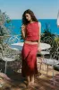 Maeve Midi Skirt | Red sold by With Jean