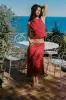 Maeve Midi Skirt | Red sold by With Jean