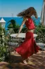 Maeve Midi Skirt | Red sold by With Jean