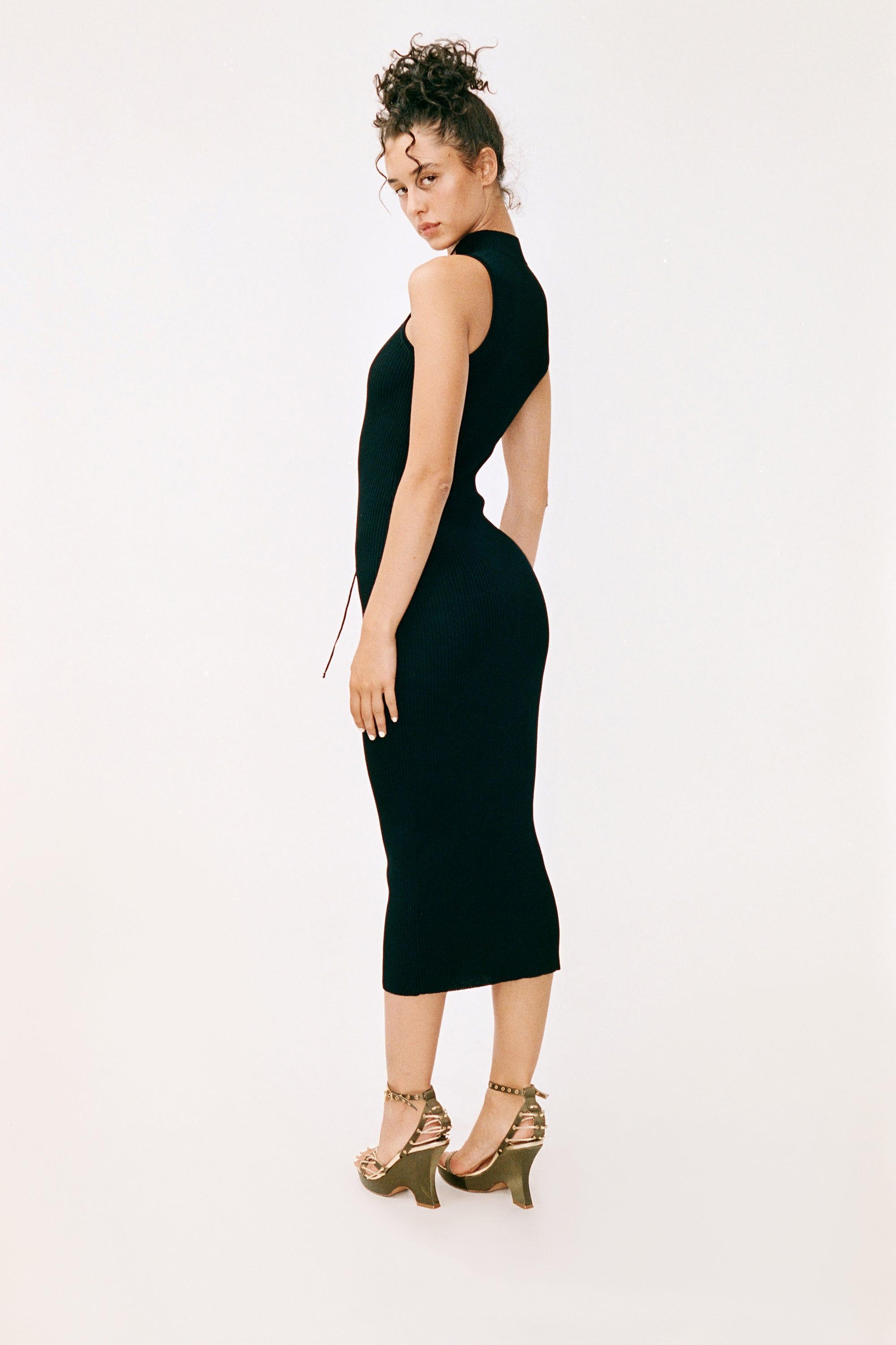Amethyst Midi Dress | Black sold by With Jean product image thumbnail 5