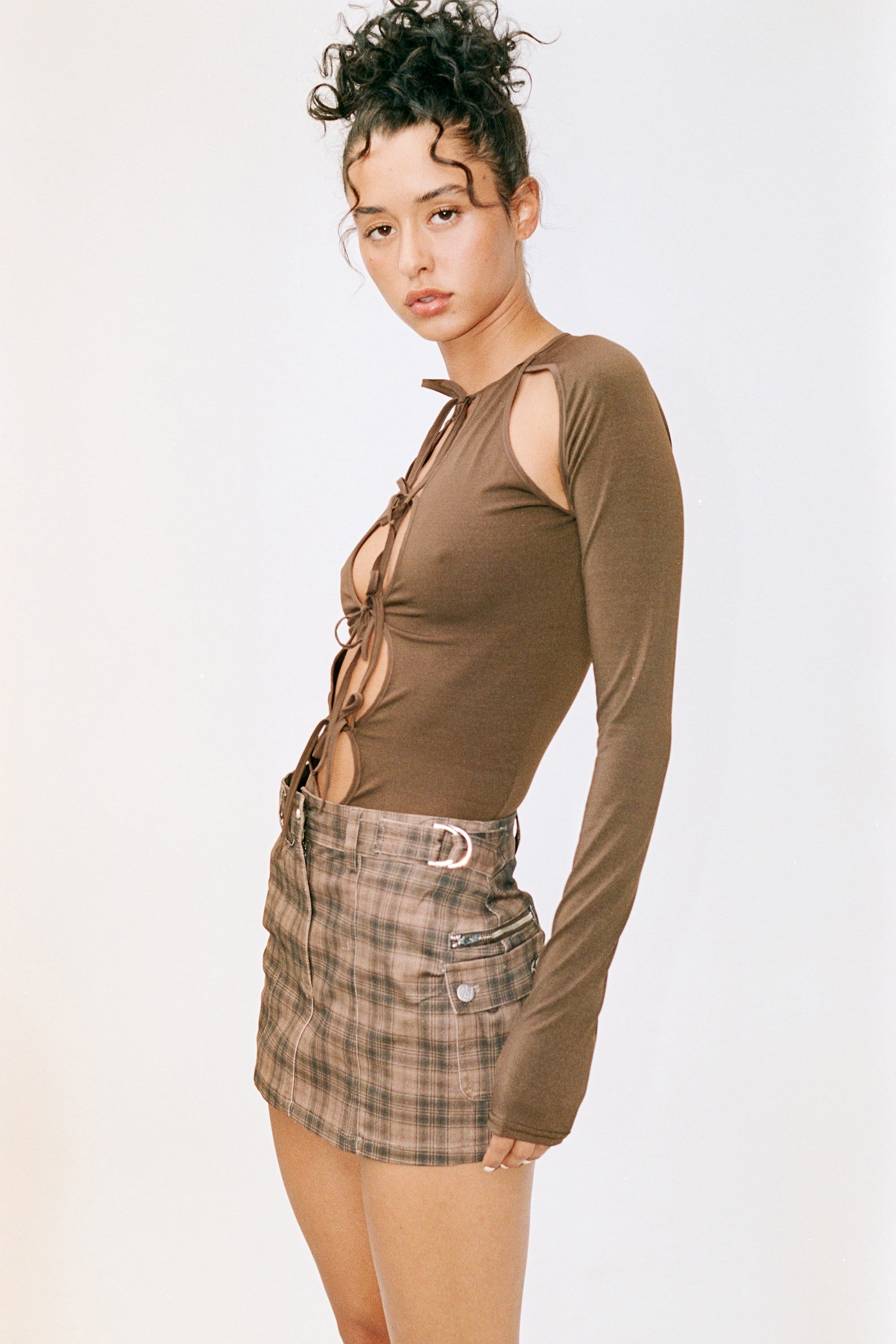 Hunter Mini Skirt | Plaid sold by With Jean product image thumbnail 4