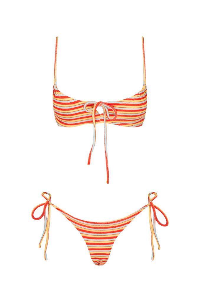 Boo Bikini Bottom | Fuego Stripe sold by With Jean product image thumbnail 5