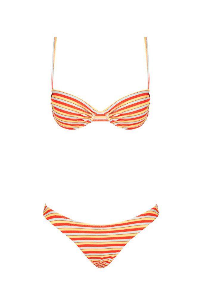 Buttercup Bikini Bottom | Fuego Stripe sold by With Jean product image thumbnail 5