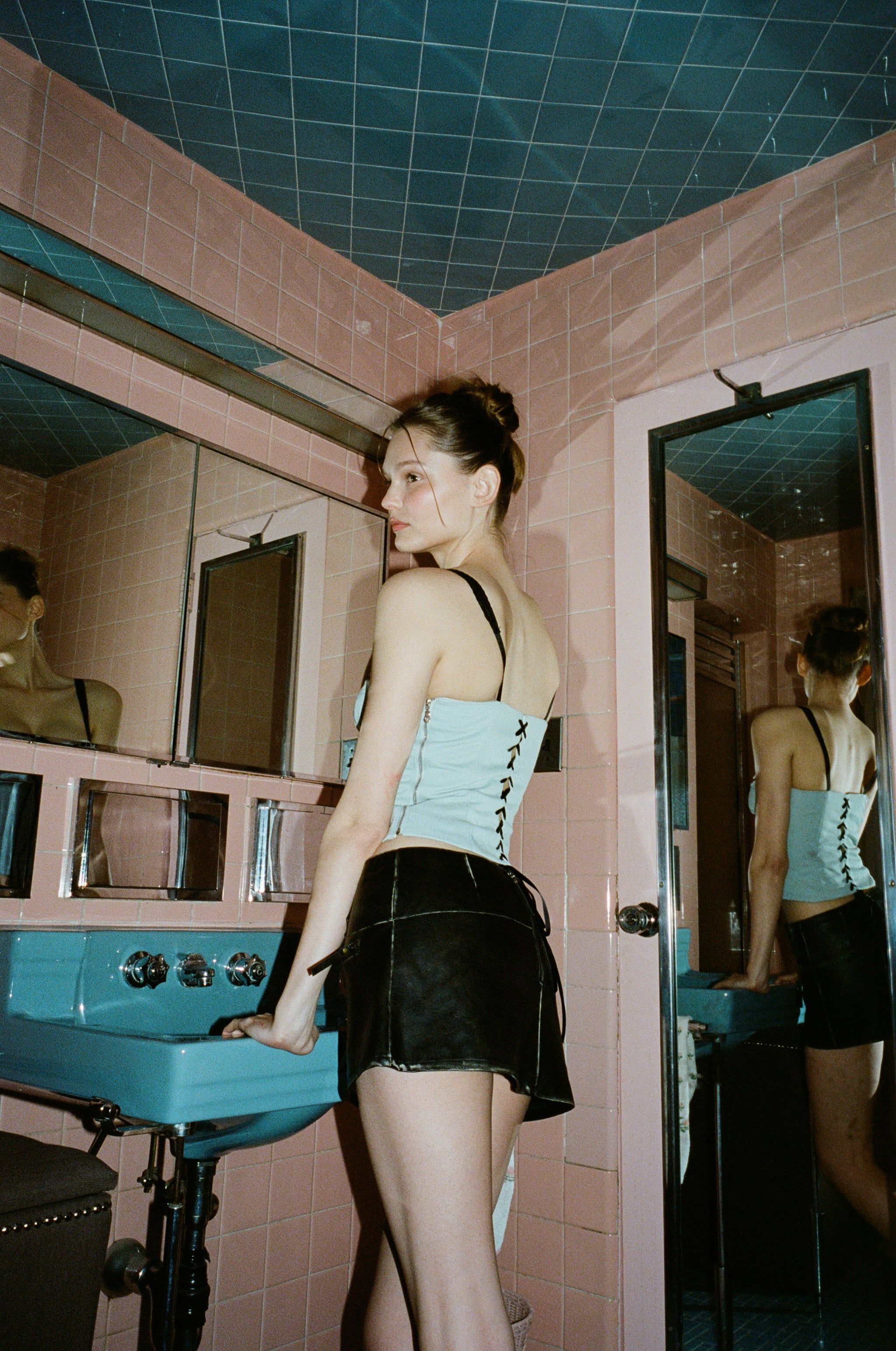 Raven Mini Skirt | Black sold by With Jean product image thumbnail 2