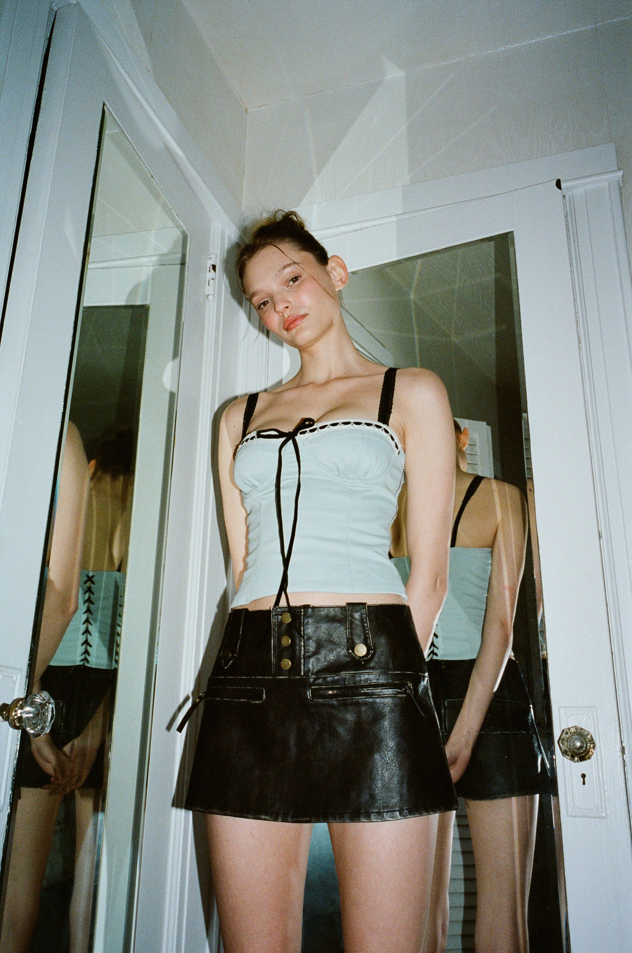 Raven Mini Skirt | Black sold by With Jean product image thumbnail 3