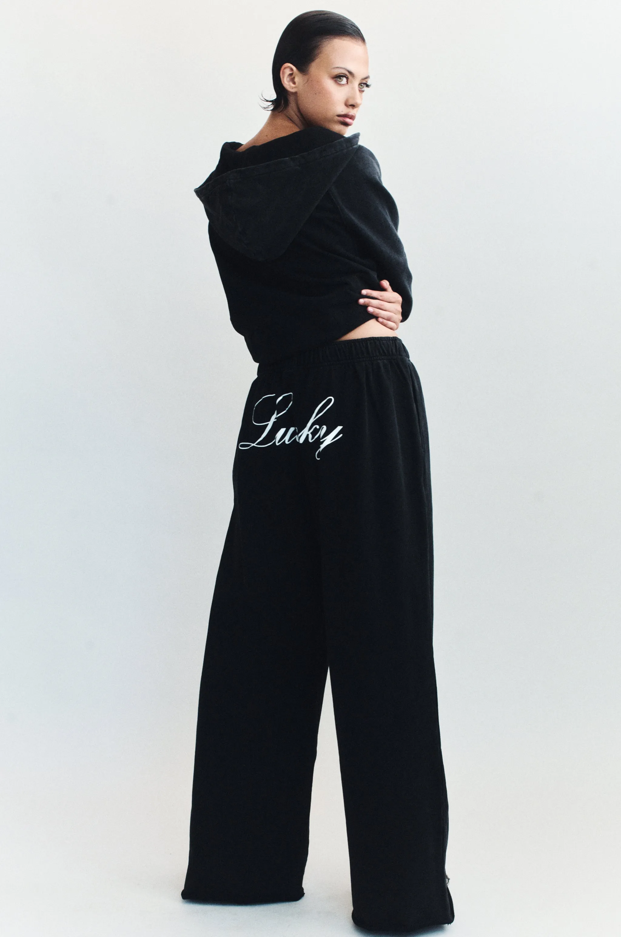 Lucky Track Pant | Washed Grey sold by With Jean