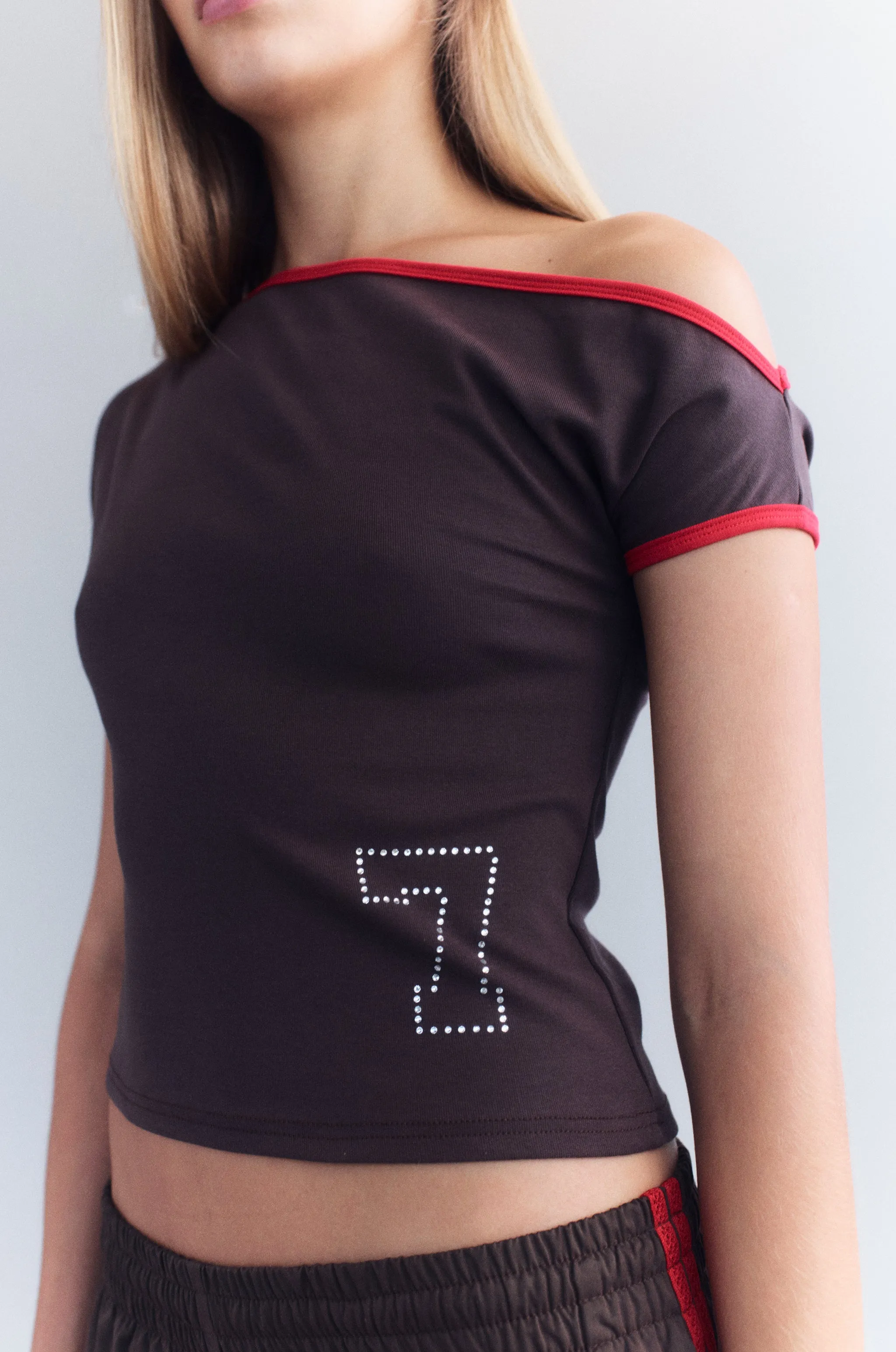 Lucky Seven Tee | Brown sold by With Jean product image thumbnail 3