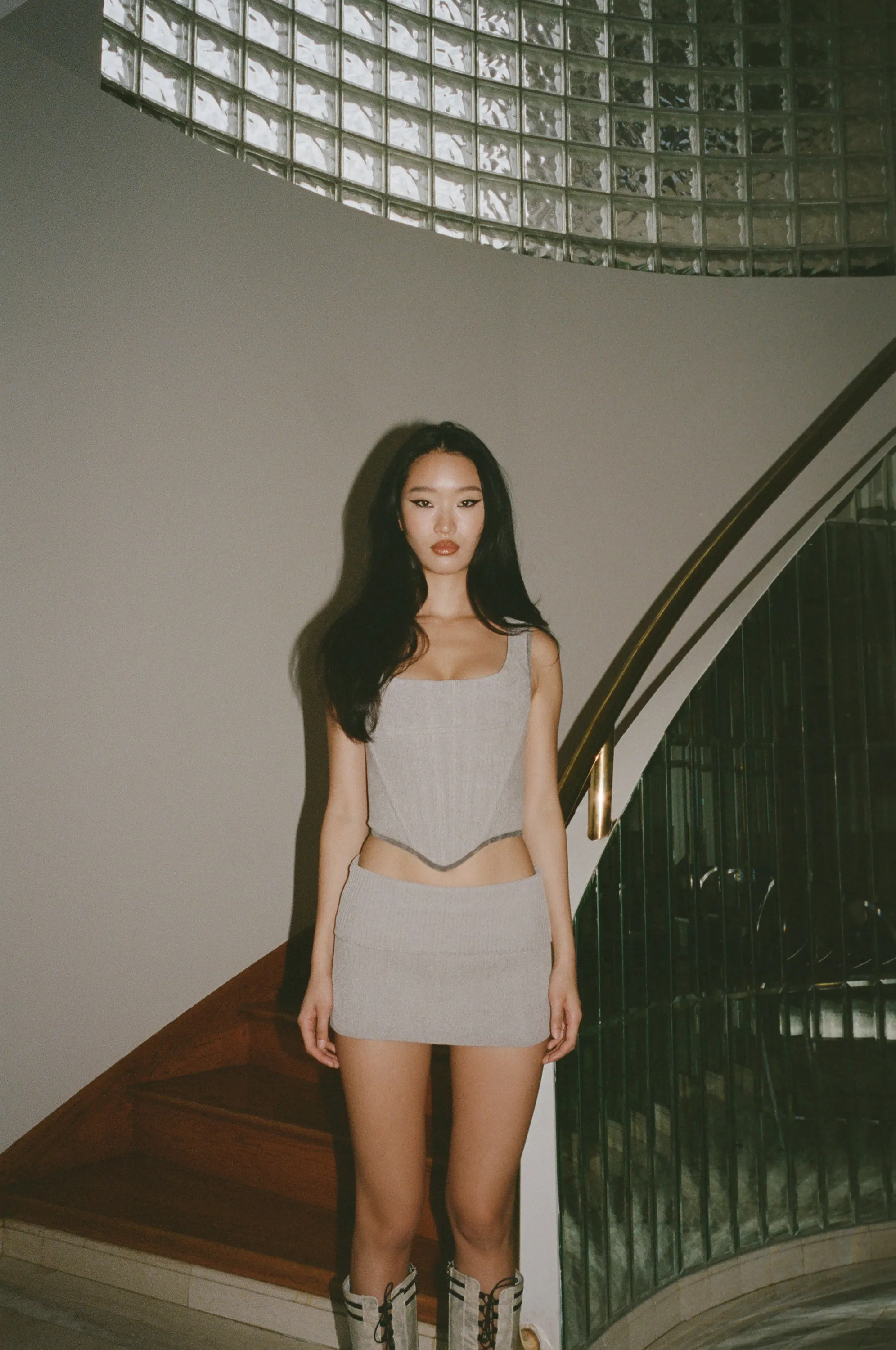 Emilia Mini Skirt | Grey sold by With Jean product image thumbnail 3