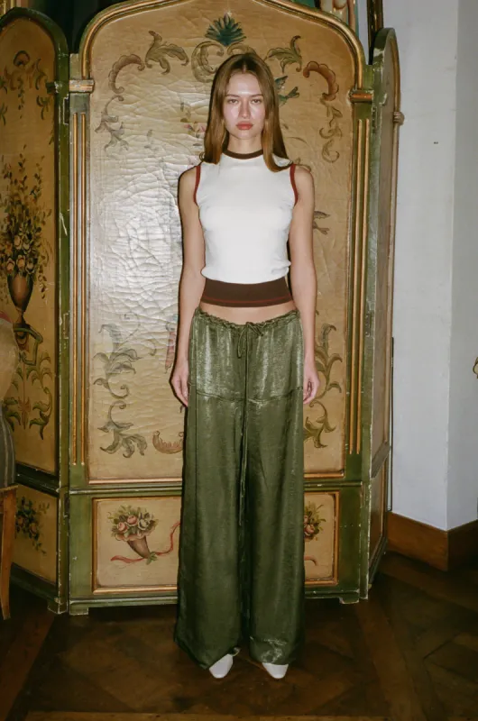 Norah Pants | Khaki sold by With Jean