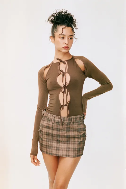 Meadow Top | Brown sold by With Jean