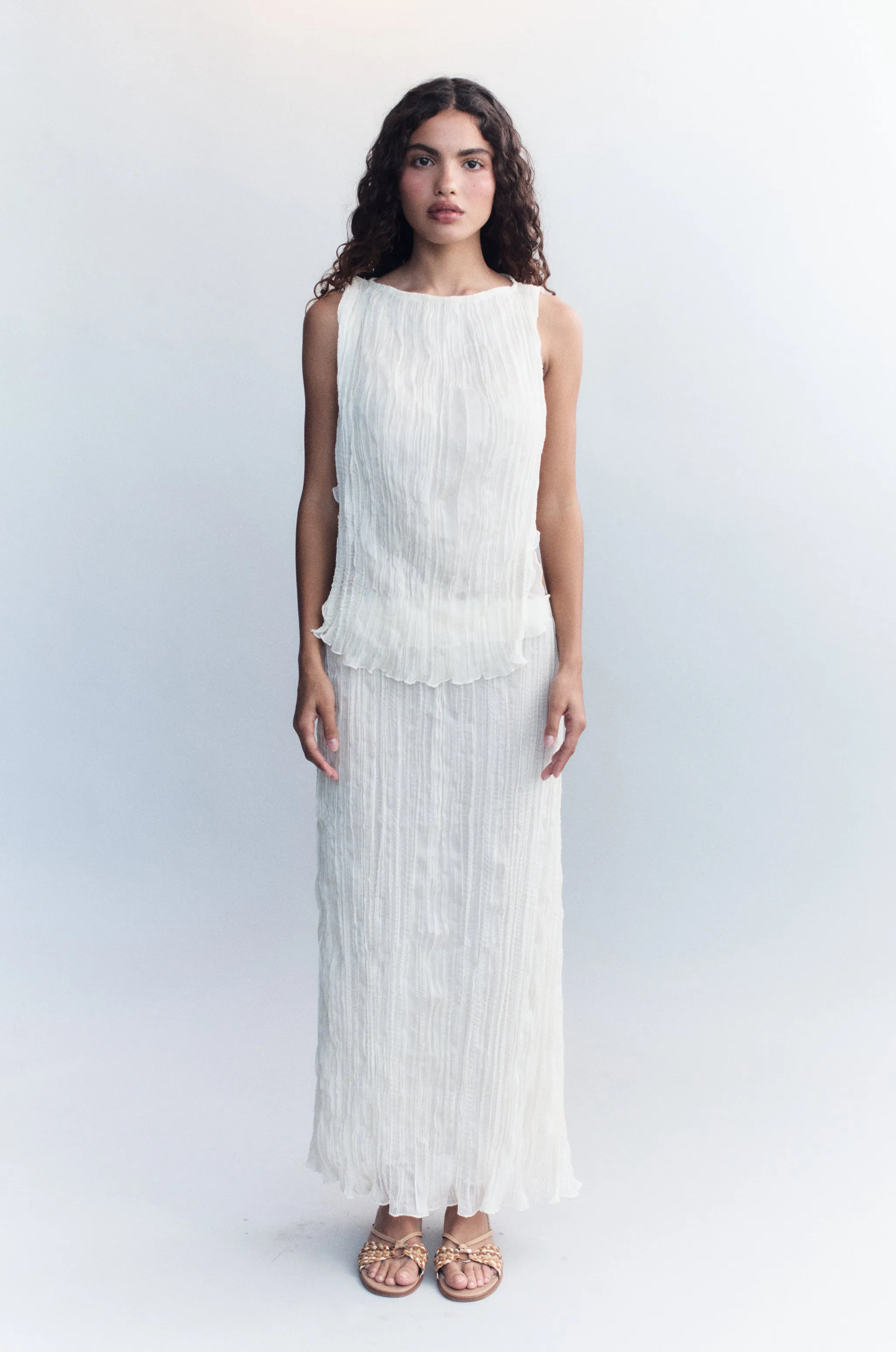 Kea Midi Skirt | Cream sold by With Jean product image thumbnail 4