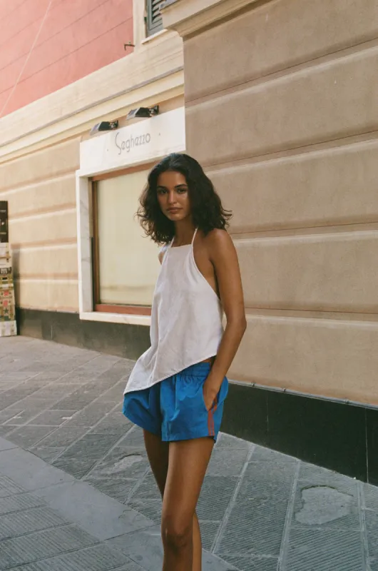 Romeo Shorts | Blue sold by With Jean