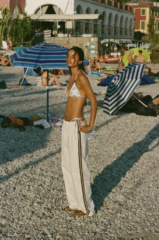 Romeo Track Pant | Cream sold by With Jean