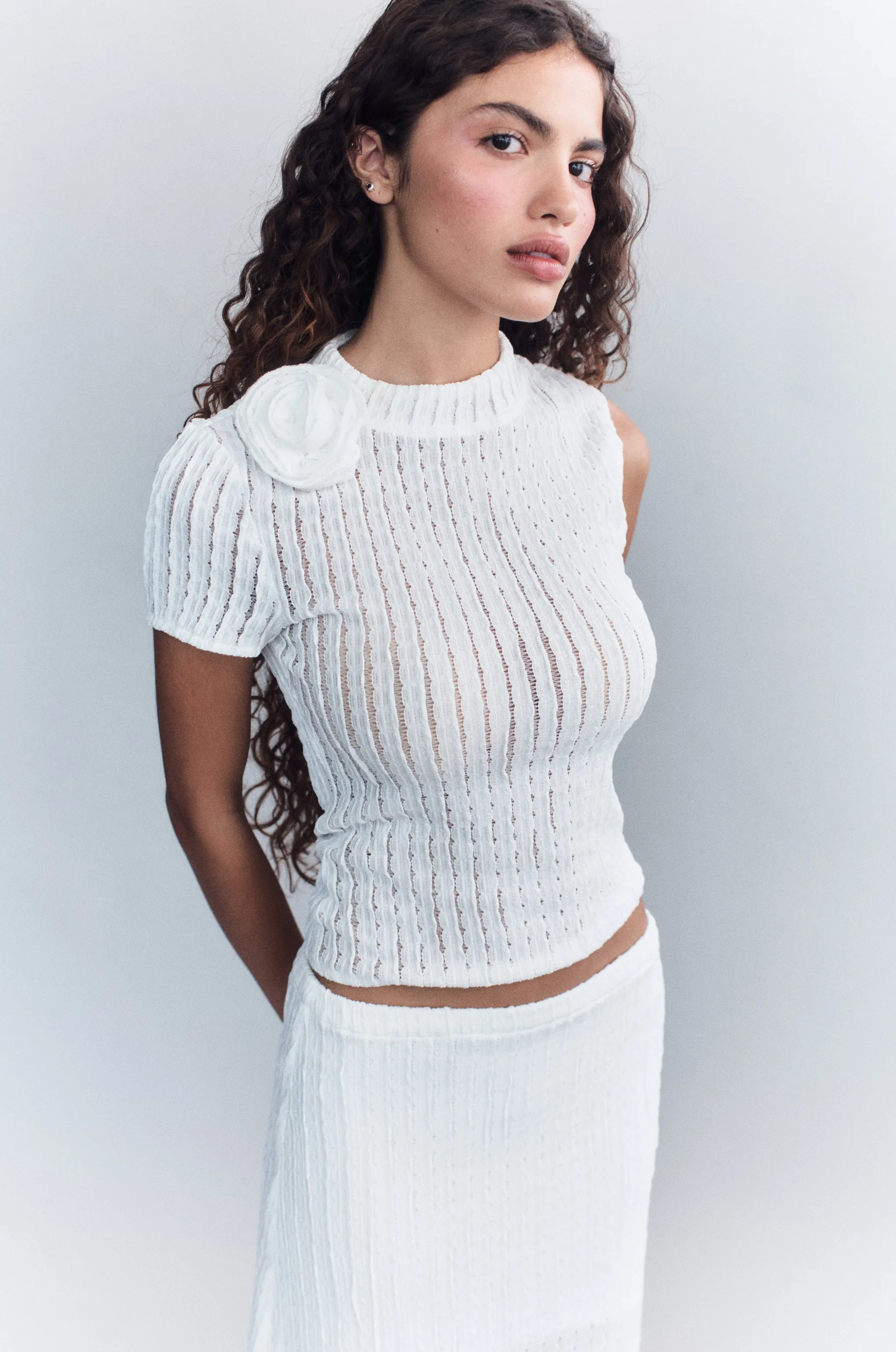 Loulou Top | White sold by With Jean product image thumbnail 4