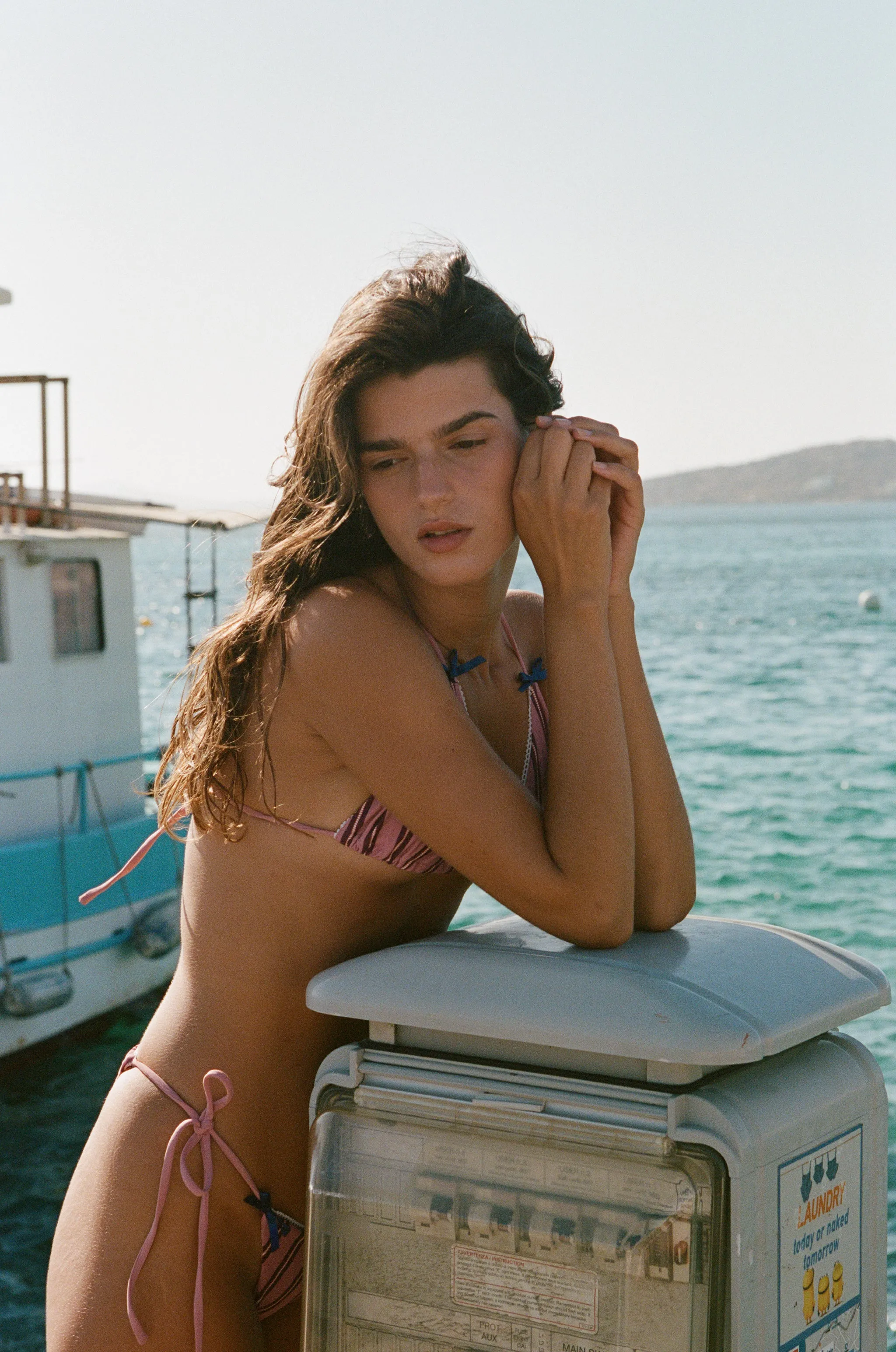 Juni Bikini Bottom | Pink Stripe sold by With Jean product image thumbnail 5