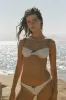 Jeanie Bikini Bottom | Green Polka Dot sold by With Jean