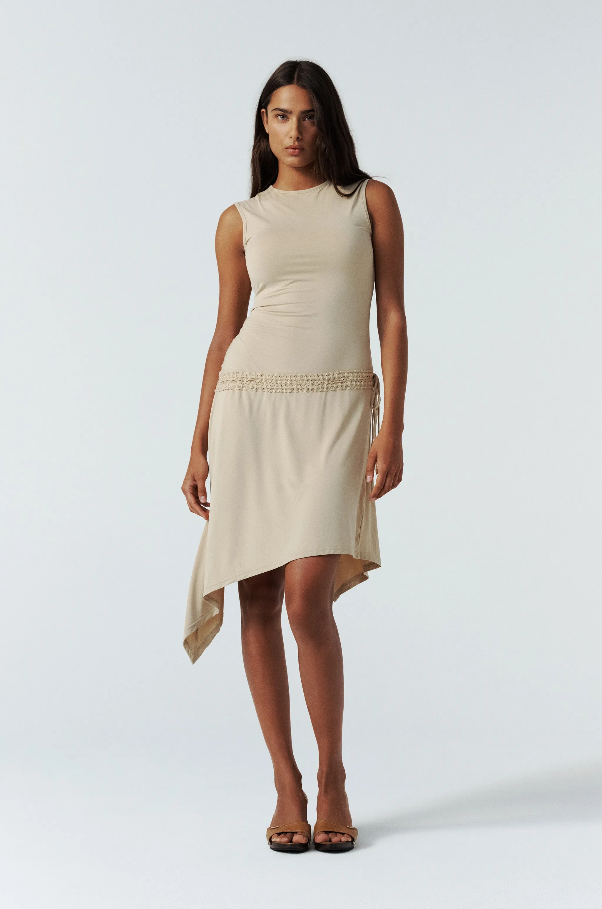 Evie Dress | Beige sold by With Jean product image thumbnail 3