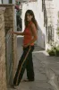 Romeo Track Pant | Black / Orange sold by With Jean