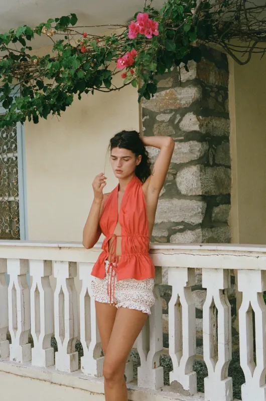 Lindos Top | Red sold by With Jean