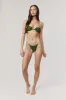 Jeanie Bikini Top | Green / White Polka Dot sold by With Jean