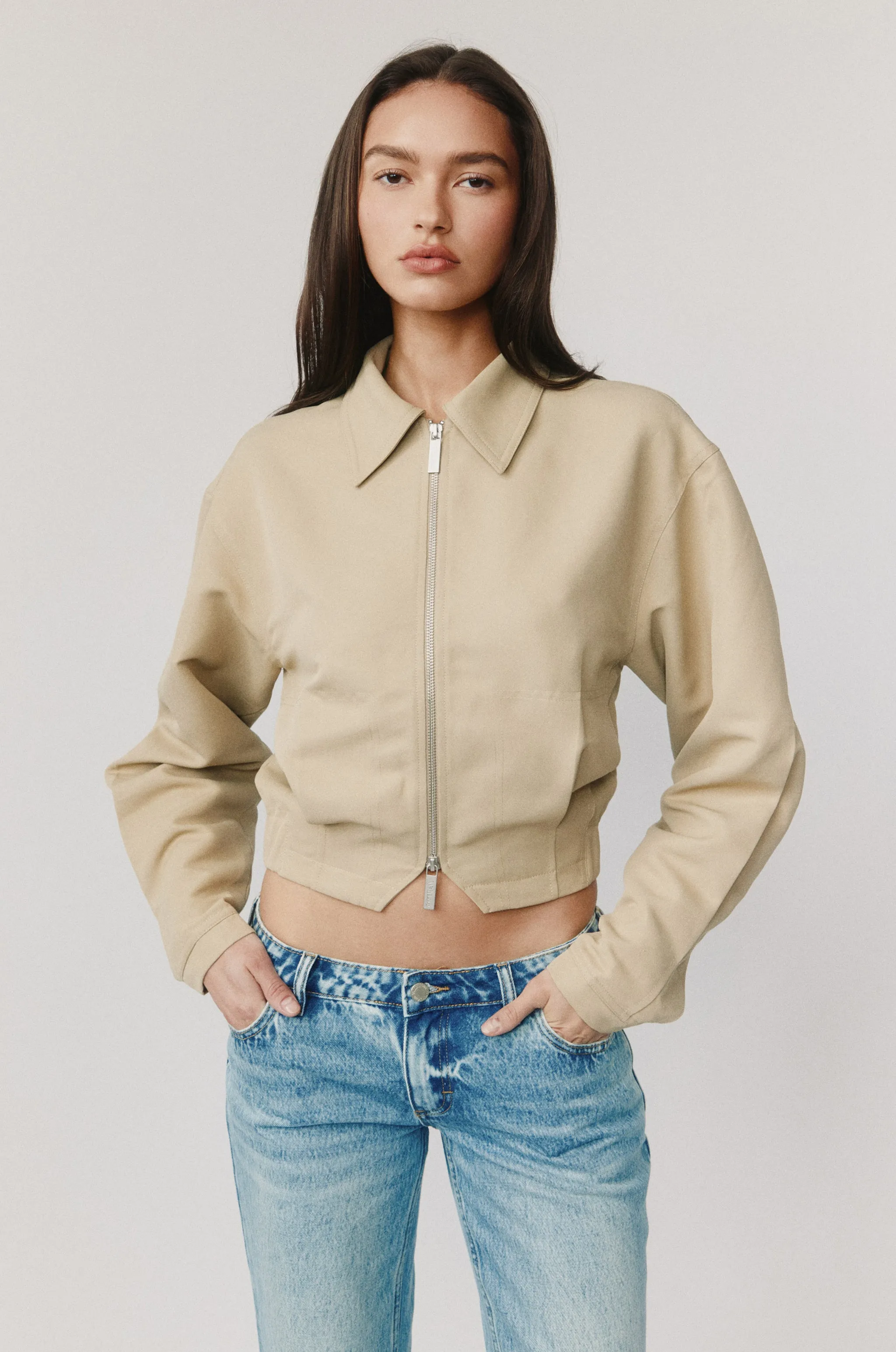 Fred Jacket | Beige sold by With Jean product image thumbnail 3