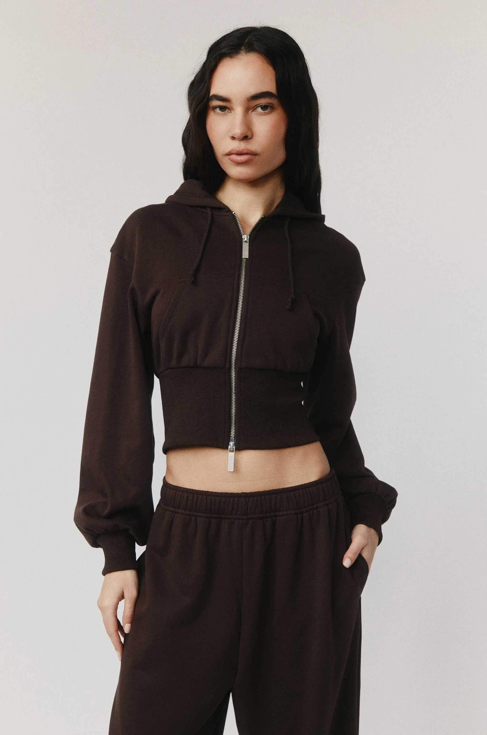 Kya Zip Through | Chocolate sold by With Jean product image thumbnail 4