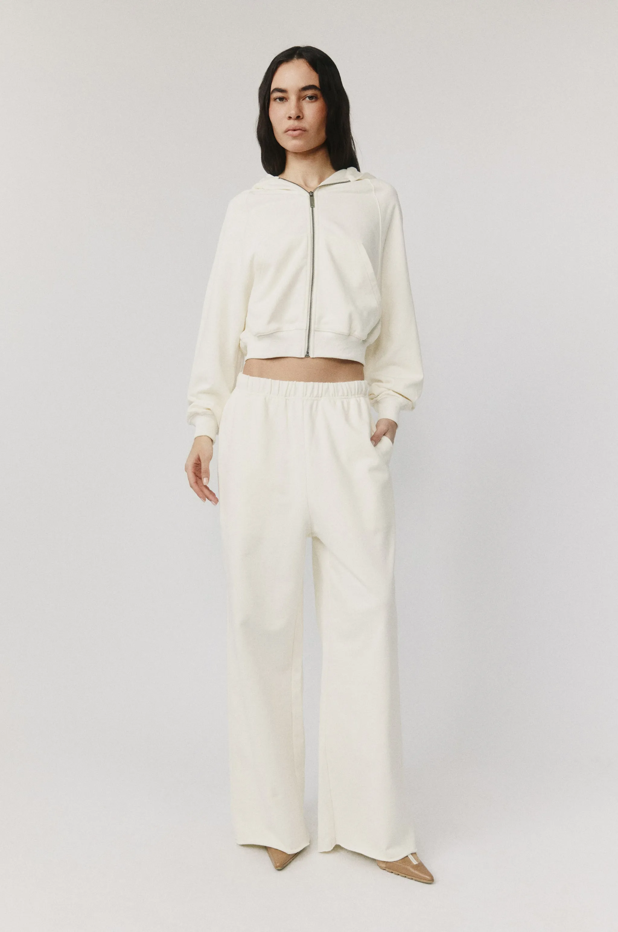 Freddie Track Pant | Cream sold by With Jean product image thumbnail 3