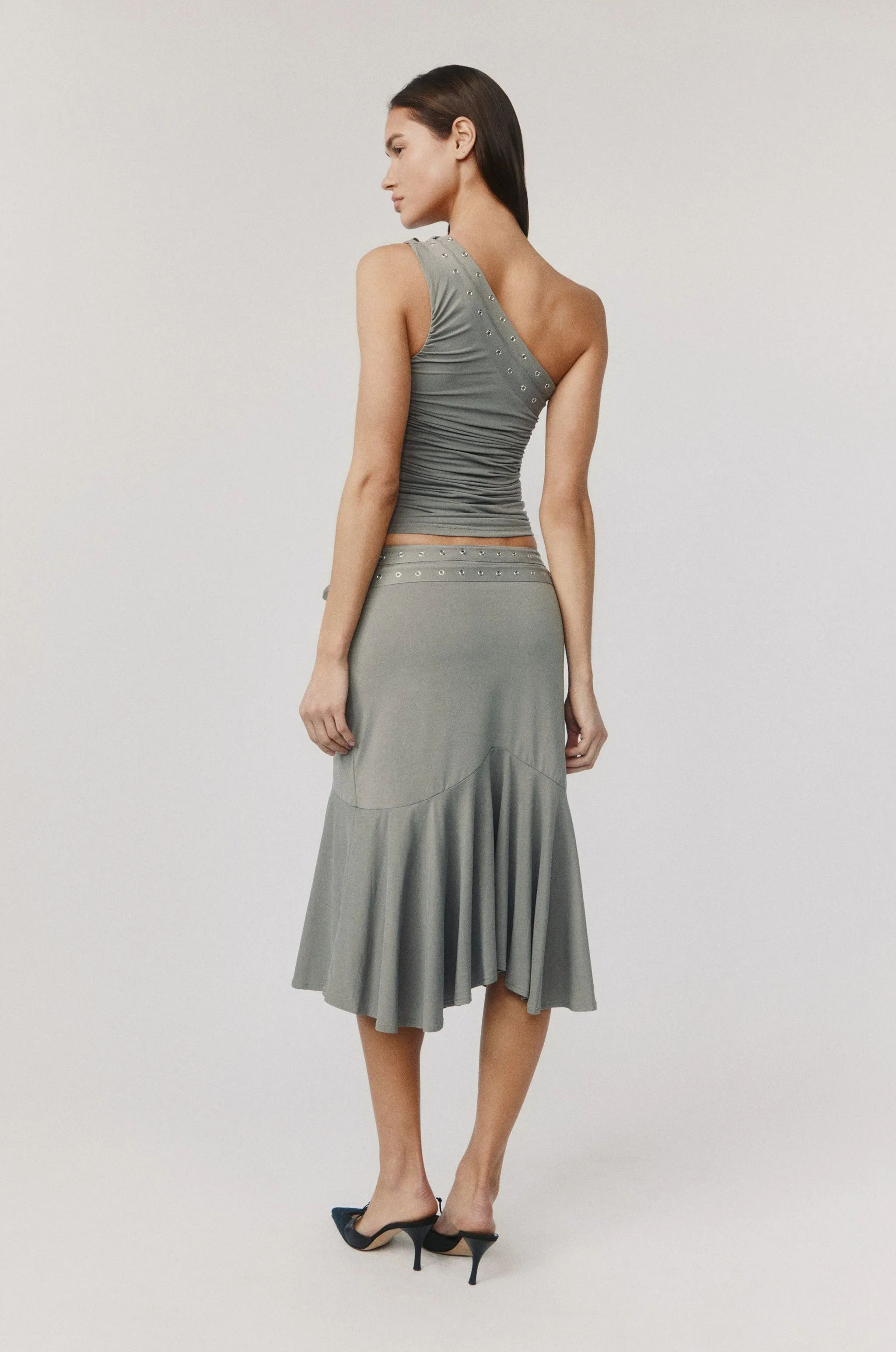 Sloan Skirt | Slate sold by With Jean product image thumbnail 4